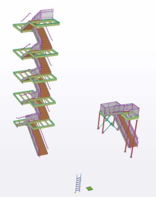 Multi-Level Staircase Structure